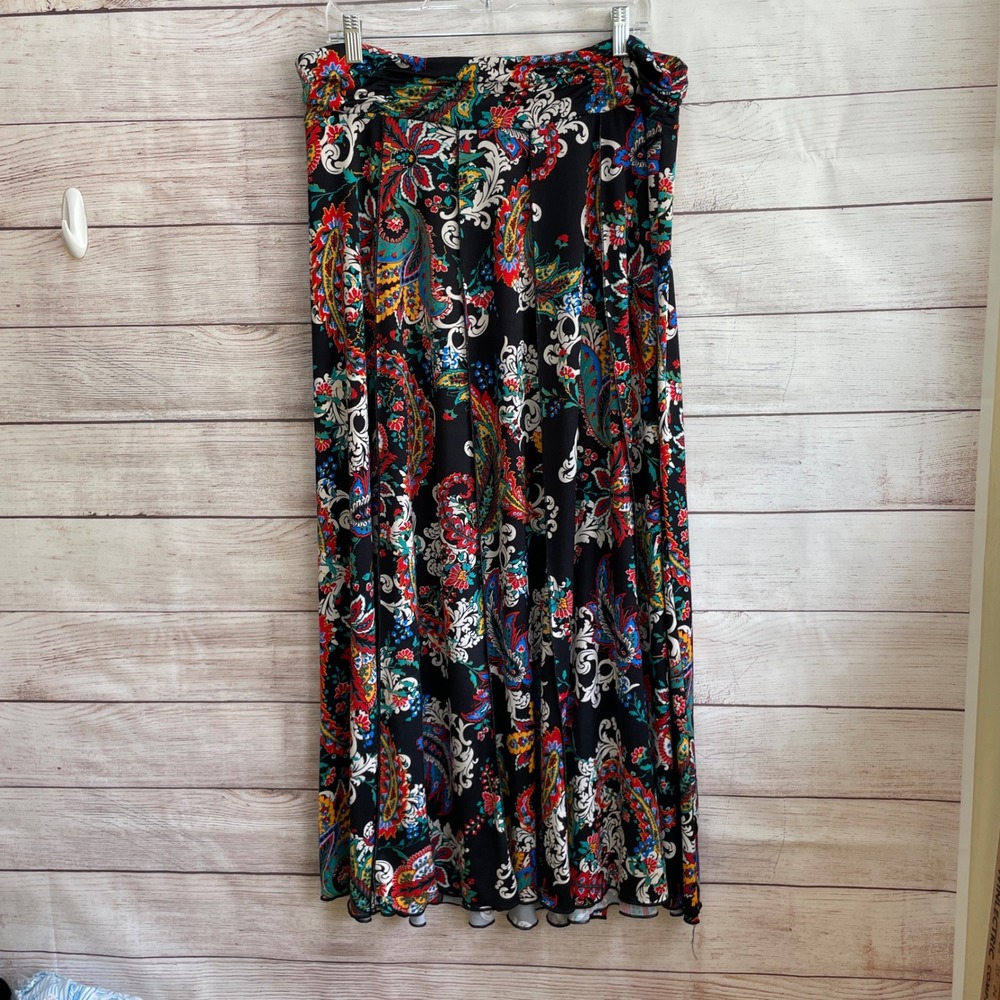 CATO FLORAL PRINT MAXI SKIRT